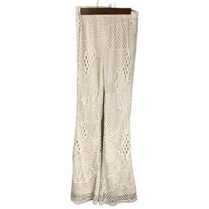 NWT Francescas Alya Off White Lace Boho Pants